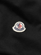 Moncler - Slim-Fit Logo-Appliquéd Contrast-Tipped Cotton-Blend Jersey T-Shirt - Black