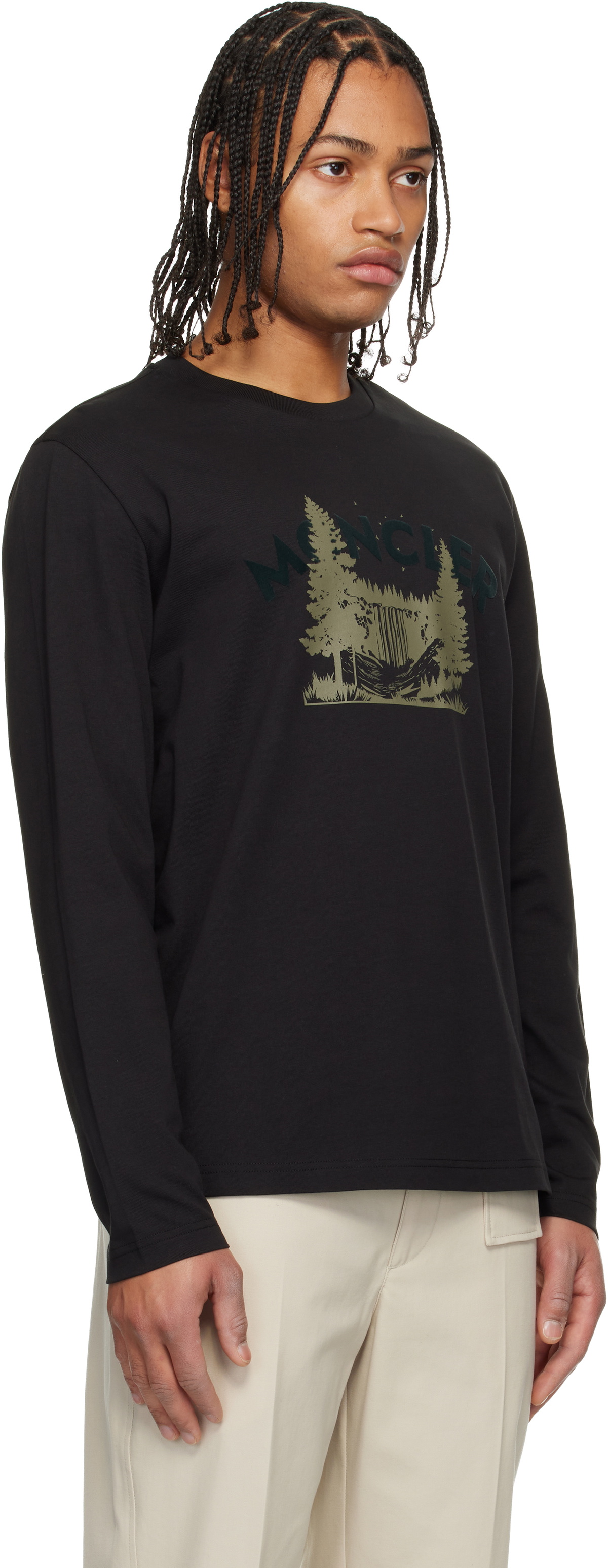 Moncler Black Long Sleeve T-shirt