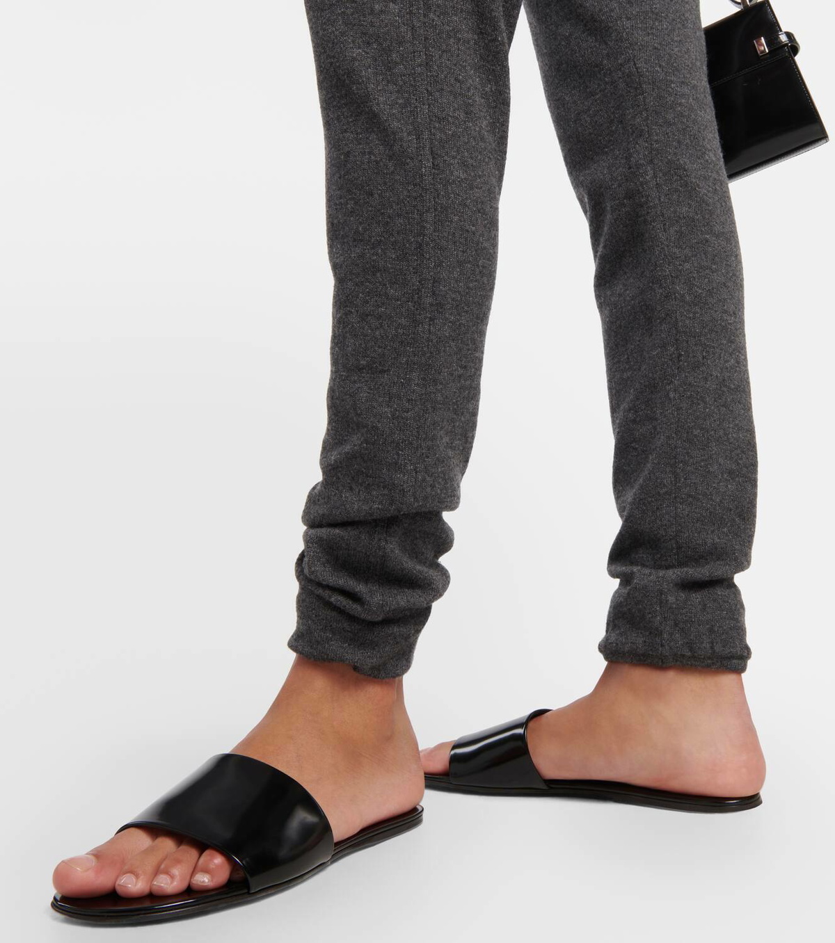 Saint Laurent Carlyle leather slides Saint Laurent