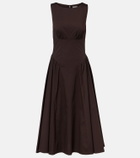 Staud Gwen cotton poplin midi dress