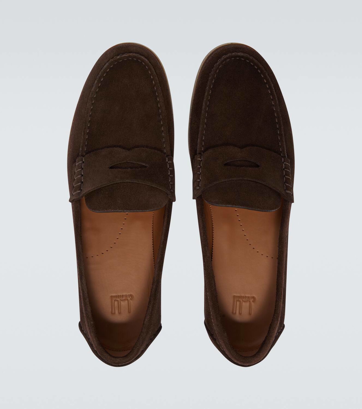 Dunhill Suede penny loafers