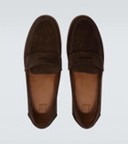 Dunhill Suede penny loafers