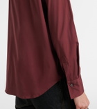 Brunello Cucinelli Monili cotton-blend shirt