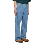 Dries Van Noten Blue Loose Fit Jeans
