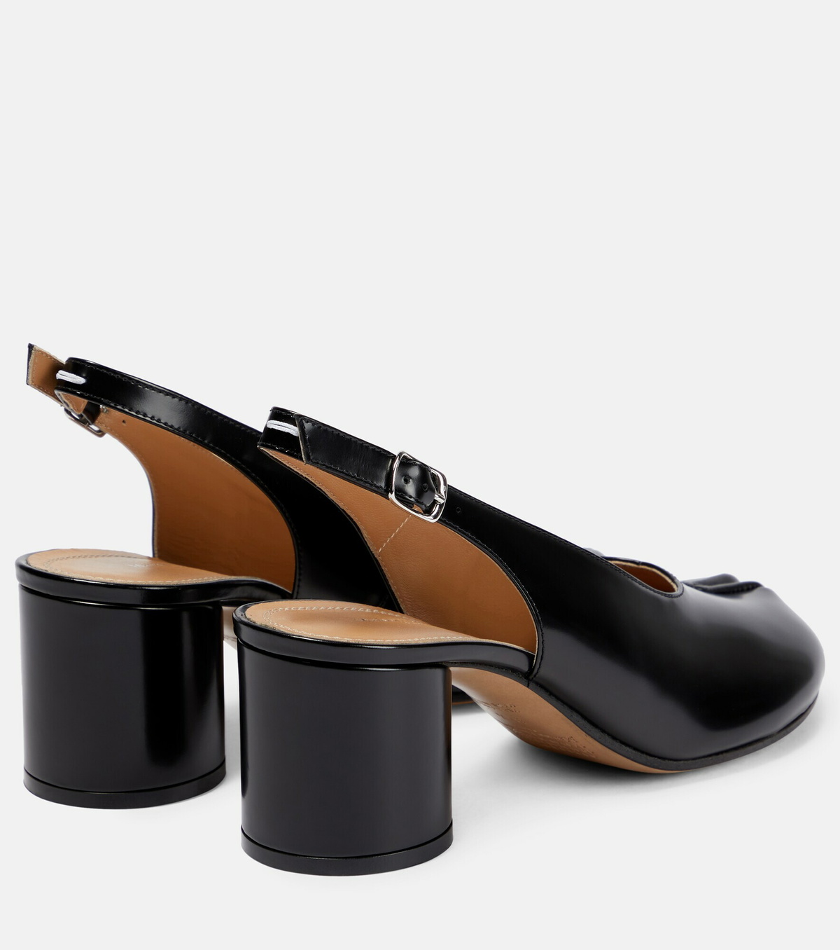 Maison Margiela - Tabi leather slingback pumps Maison Margiela
