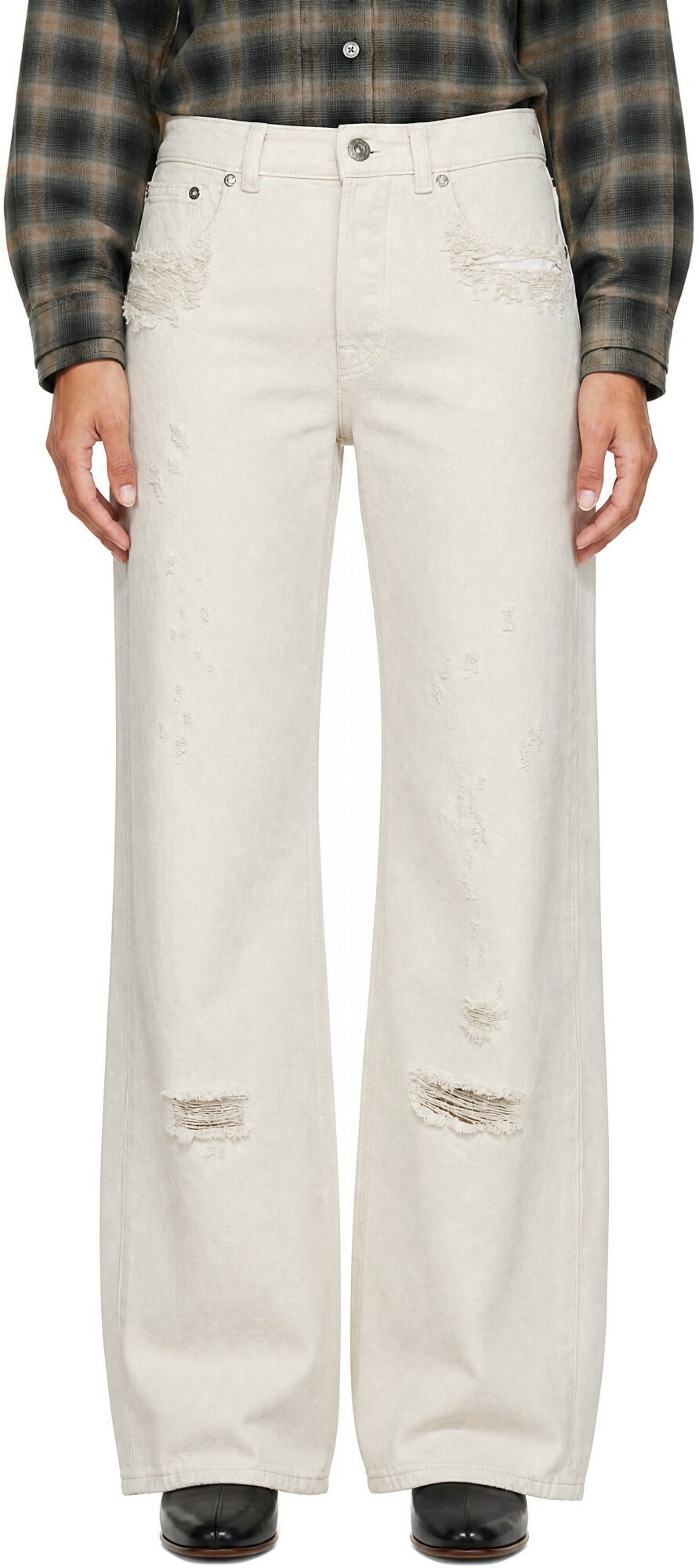 OUR LEGACY White Full Cut Jeans