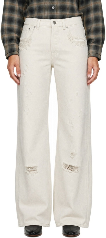 Photo: OUR LEGACY White Full Cut Jeans