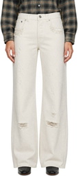OUR LEGACY White Full Cut Jeans