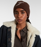 Jacquemus Espiral logo wool beanie