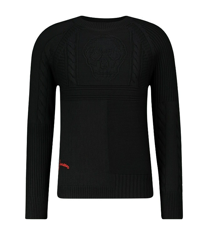 Photo: Alexander McQueen Skull cable knitted sweater
