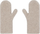 The Row Beige Ladislas Mittens