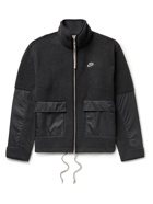 Nike - Sportswear Sport Essentials Shell-Panelled Fleece Jacket - Black