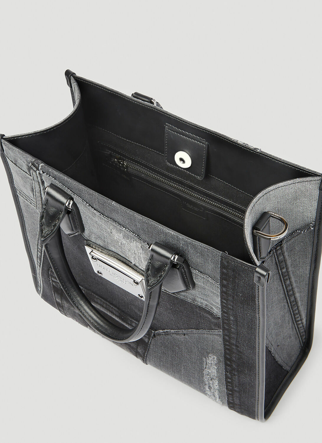 Dolce & Gabbana Small Patchwork Denim Tote Bag