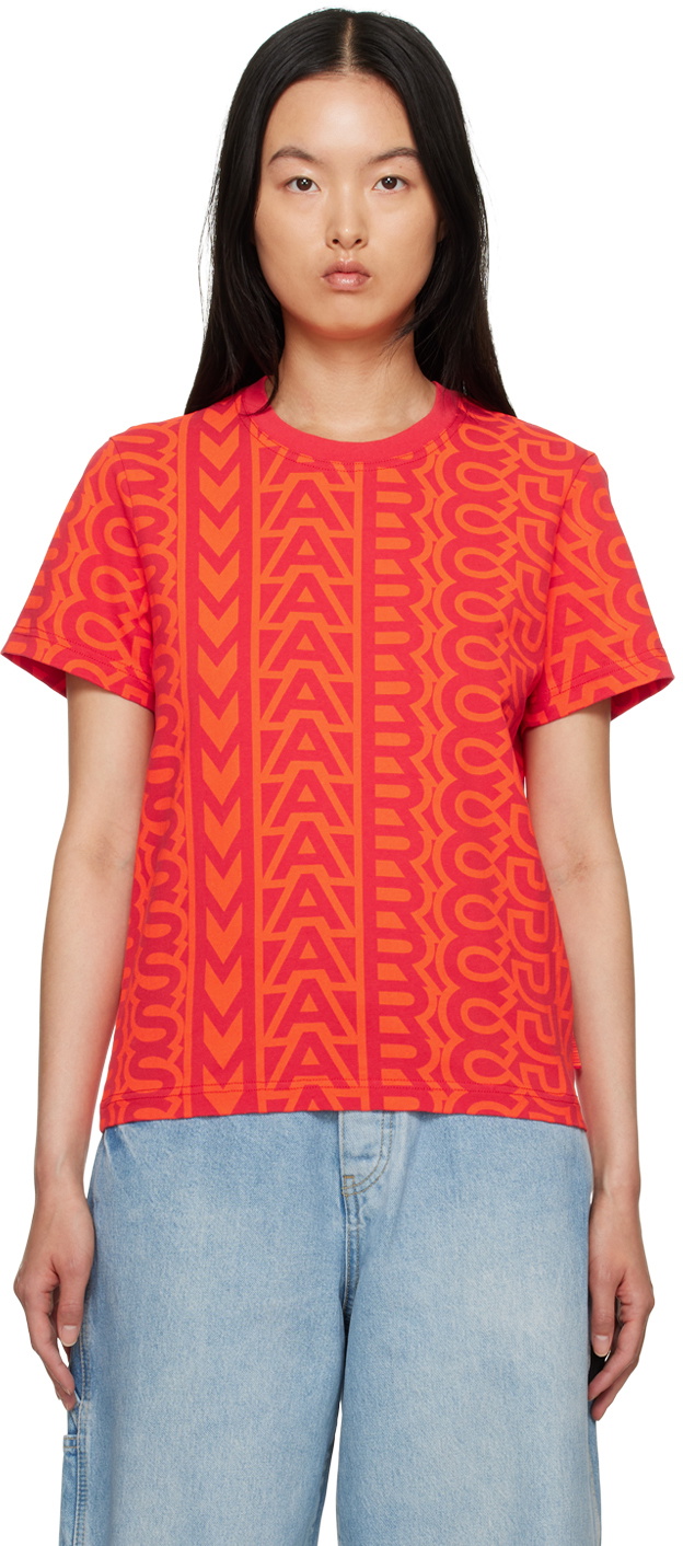 Marc Jacobs Red 'The Monogram Baby Tee' T-Shirt Marc Jacobs