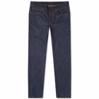 Nudie Jeans Co Men's Nudie Lean Dean Jean in Dry Ecru Embo