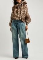 Zimmermann Illustration Billow Leopard-print Organza Blouse Multi Animal