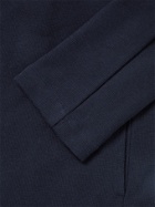 Hamilton And Hare - Travel Waffle-Knit Cotton-Blend Blazer - Blue