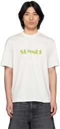 SUNNEI White Printed T-Shirt