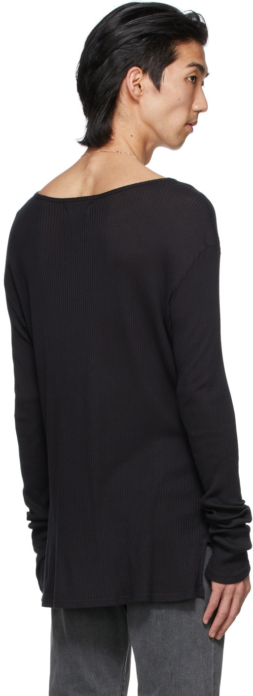 Enfants Riches Déprimés Black Fitted Logo Long Sleeve T-Shirt