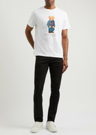 Polo Ralph Lauren Bear and Logo-print Cotton T-shirt White