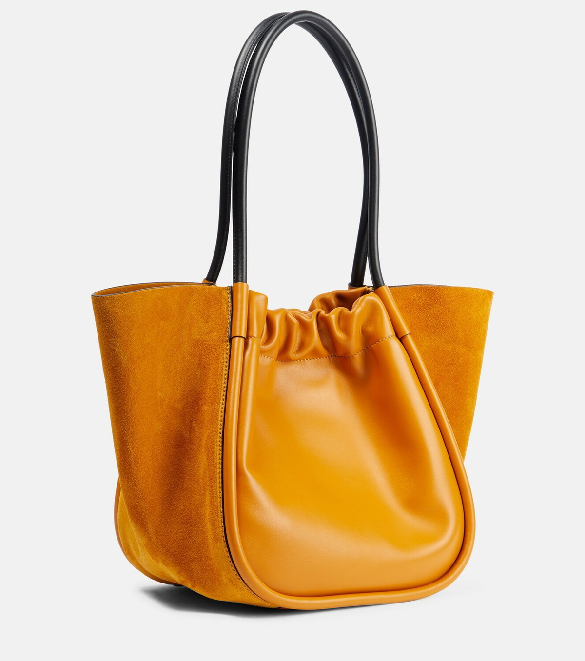 Proenza Schouler Ruched Large leather and suede tote bag