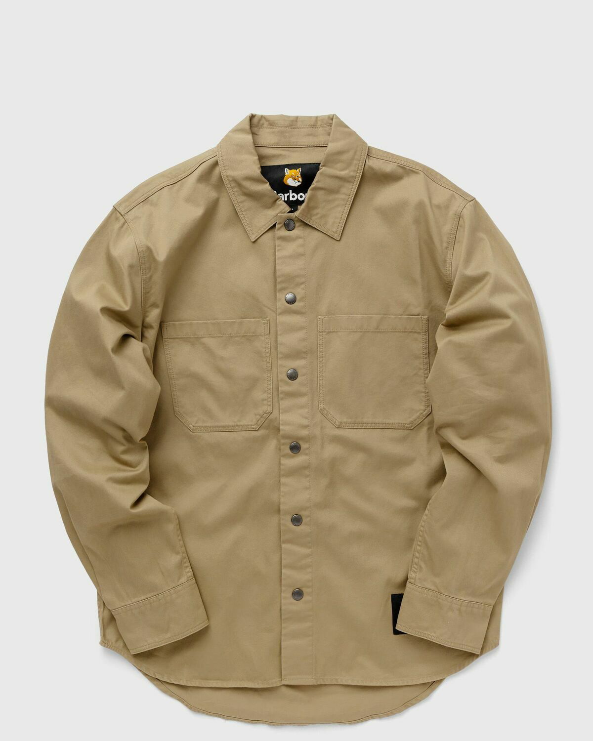 Barbour Barbour X Maison Kitsune Overshirt Brown Overshirts Barbour