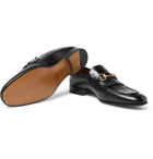 Gucci - Harbor Horsebit Fringed Leather Loafers - Men - Black