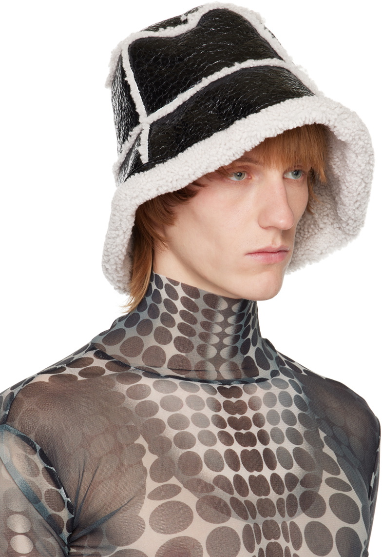 Jean Paul Gaultier Black 'The Laminated' Bucket Hat