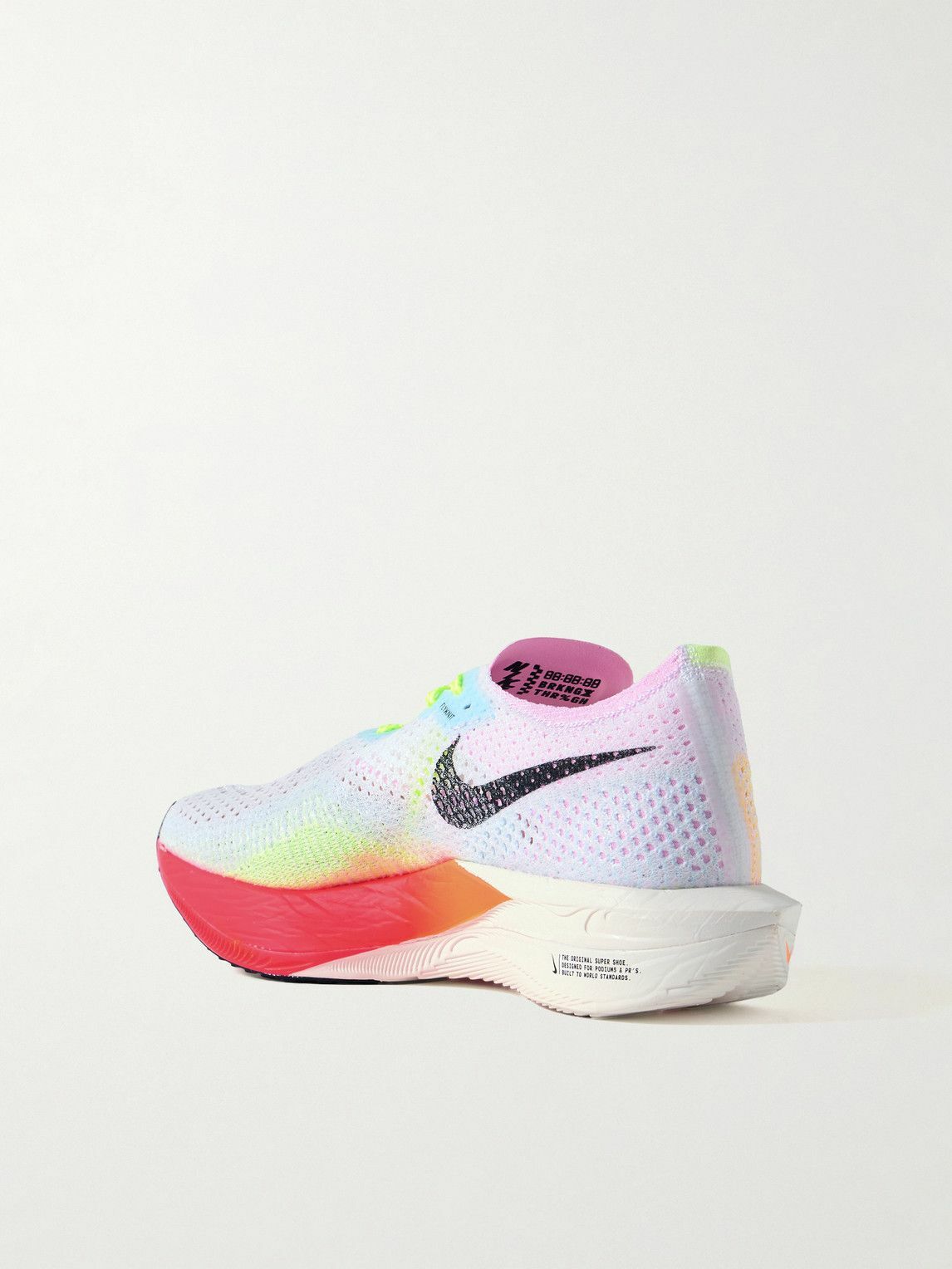 NIKE RUNNING - ZoomX Vaporfly 3 Flyknit Running Sneakers - Multi