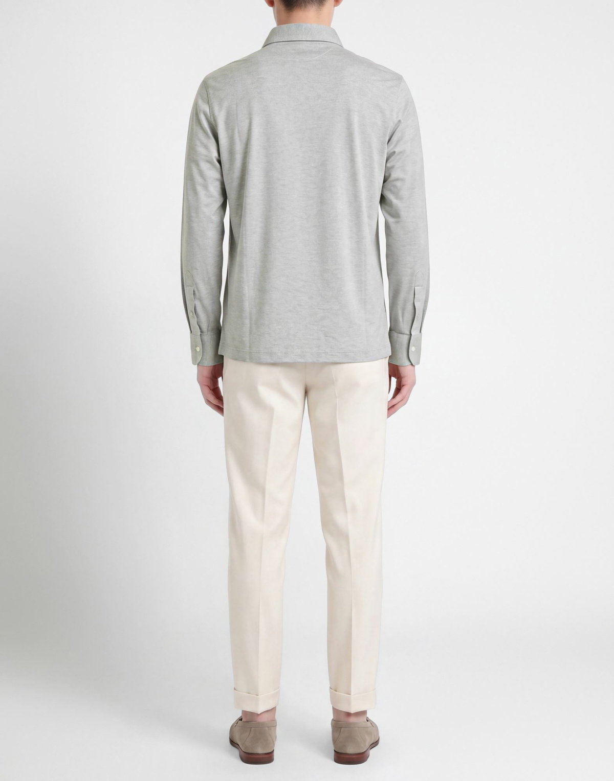 Brunello Cucinelli Mens Polo shirt in Grey
