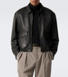 Saint Laurent Leather blouson jacket