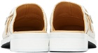 Our Legacy White Camion Mule Loafers