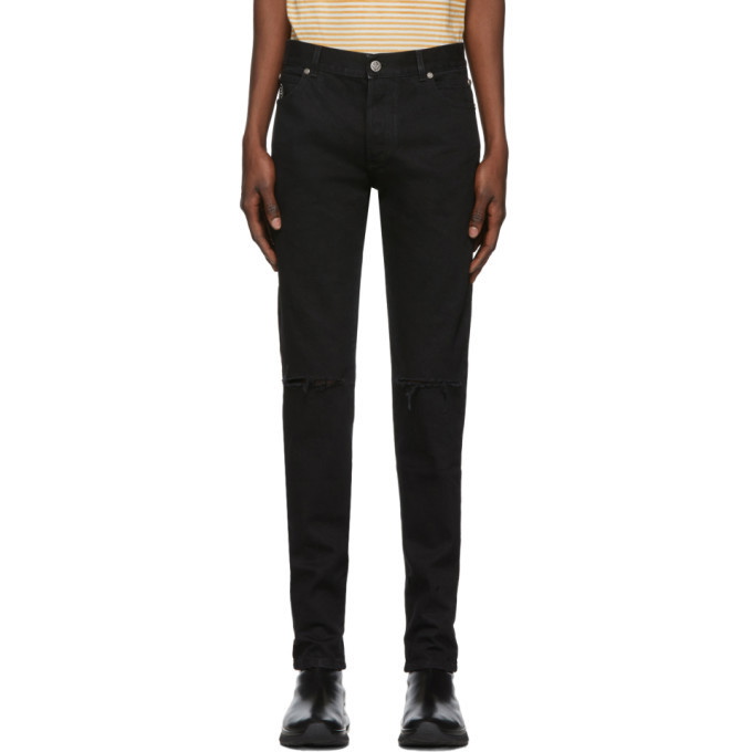 Photo: Balmain Black 6 Pocket Jeans