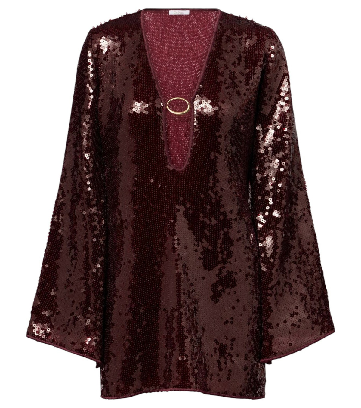 ワンピース OSEREE MARYLIN KAFTAN MINI DRESS IN SEQUINNED TULLE Oséree Marylin sequined kaftan Oseree