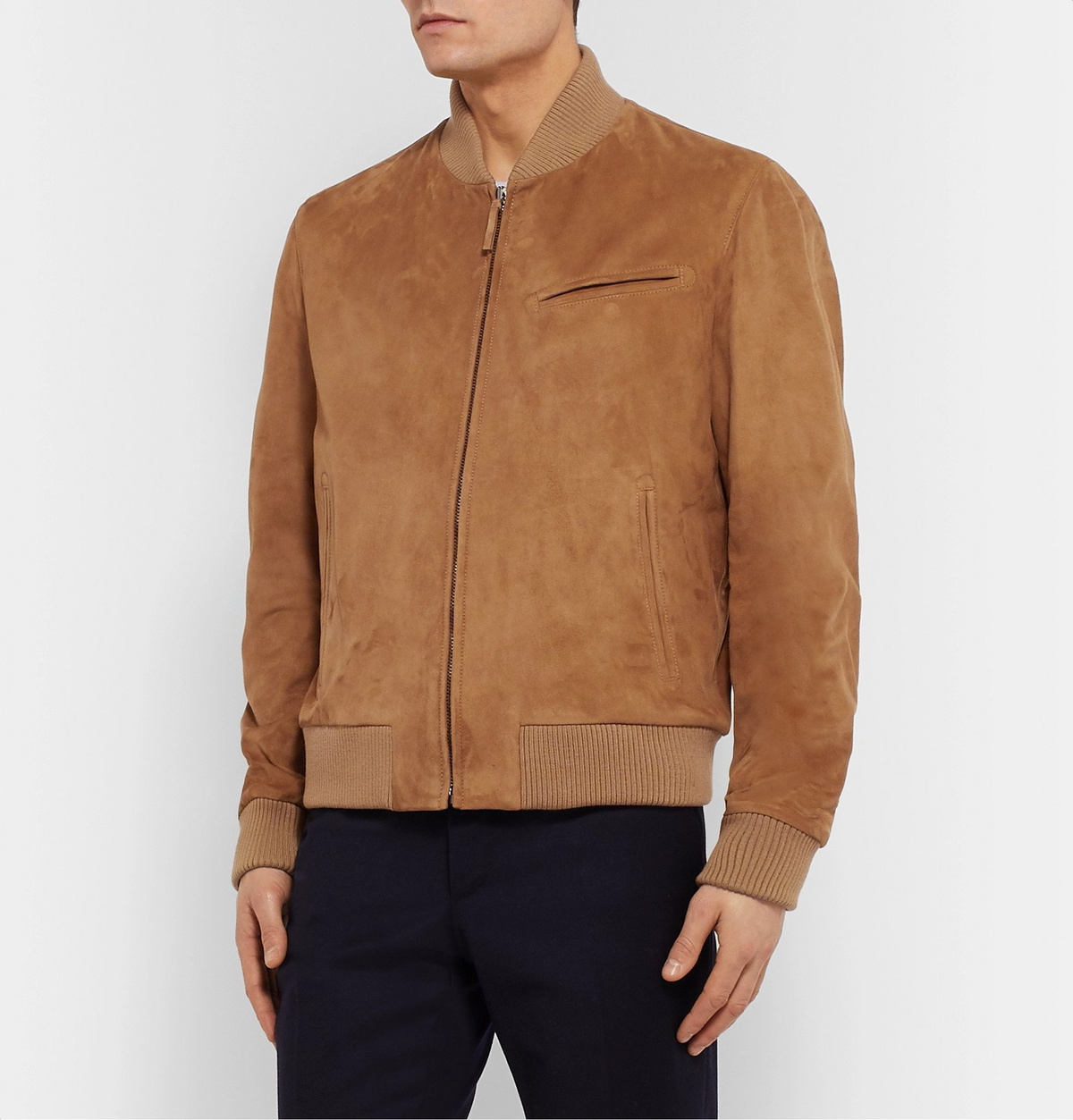 Gabriela Hearst - Gregory Suede Bomber Jacket - Brown Gabriela Hearst