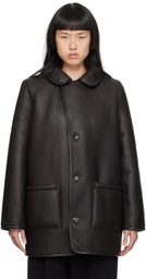 YMC Brown Sabbath Reversible Shearling Coat