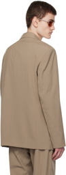 Acne Studios Taupe Double-Breasted Blazer