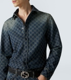 Gucci GG denim jacquard shirt