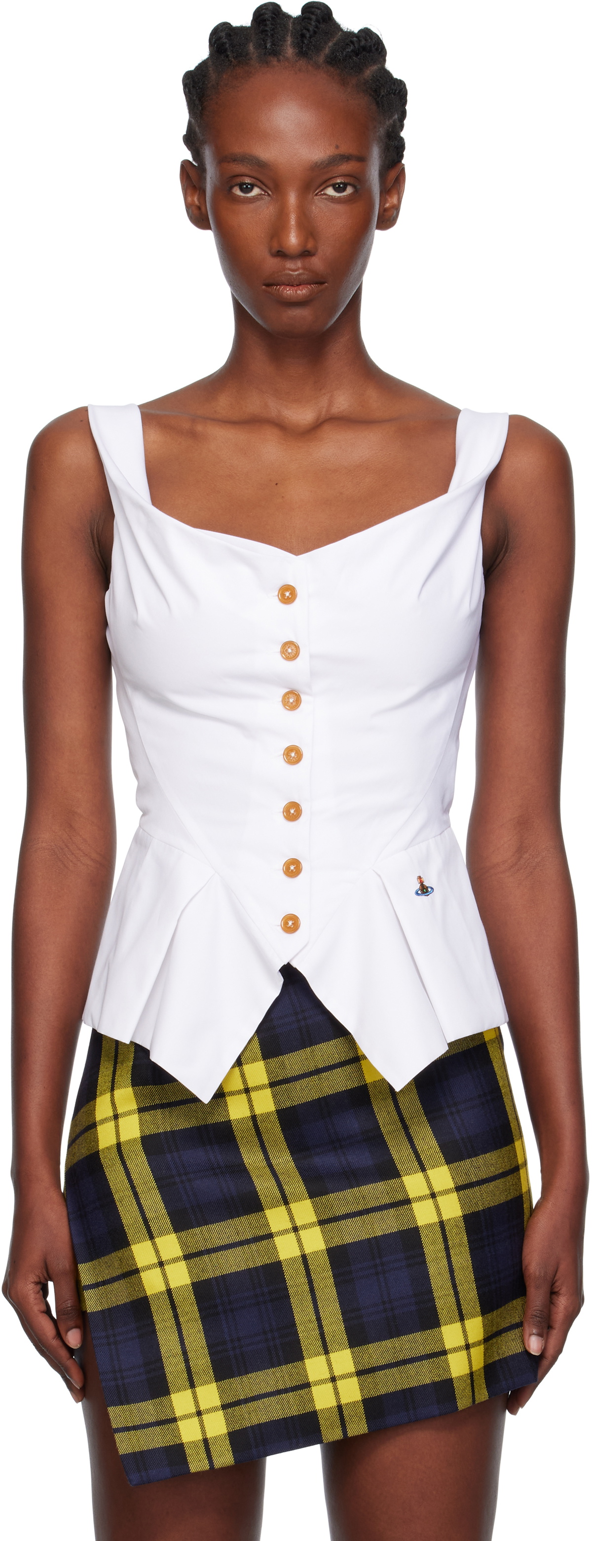 Vivienne Westwood White Monday Vest Top