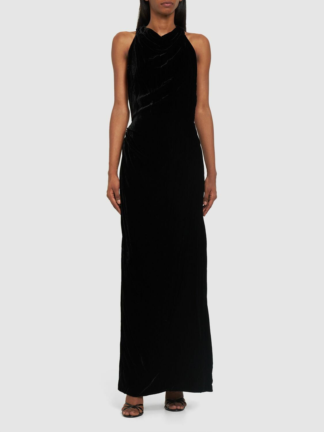 PROENZA SCHOULER - Maxi Velvet Halter Dress Proenza Schouler