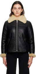 rag & bone Black Roman Leather Jacket