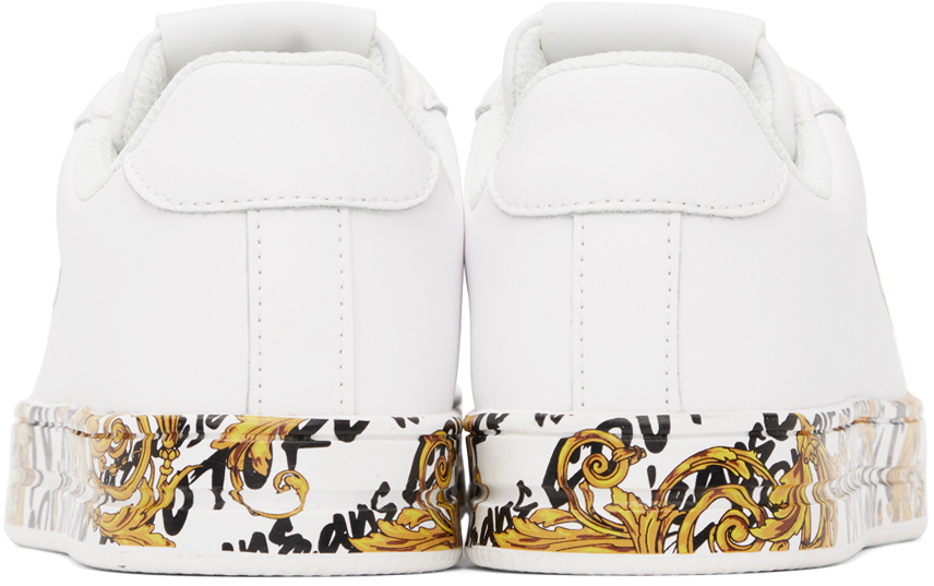 Versace Jeans Couture White Court 88 Sneakers Versace