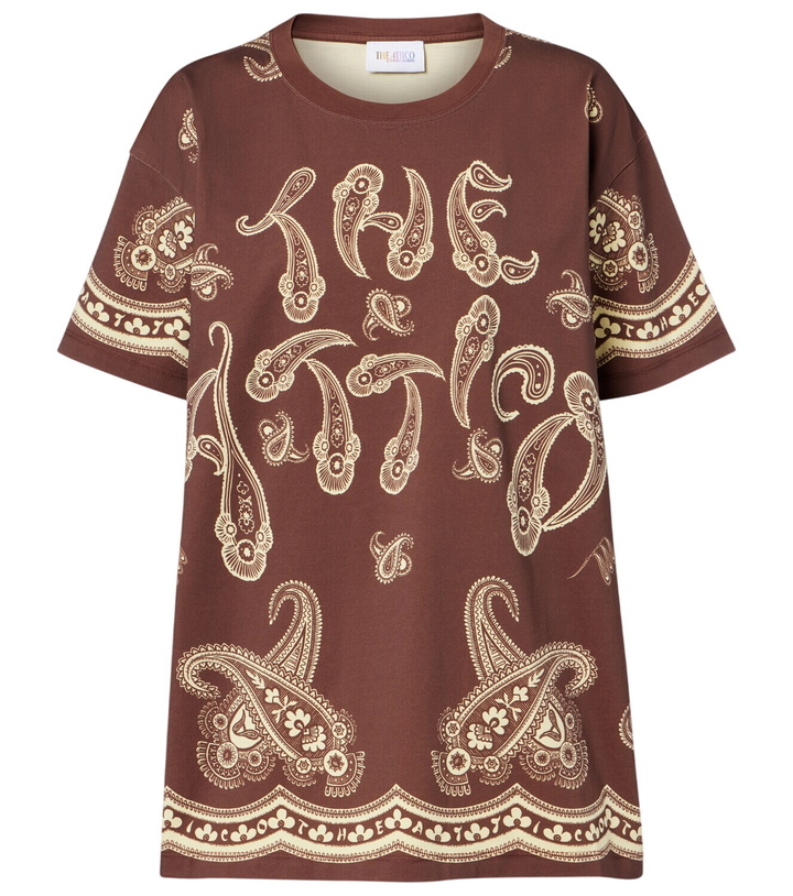 Photo: The Attico Bandana oversized cotton jersey T-shirt