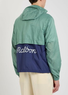 Malbon Caribe Logo Hooded Shell Jacket Green