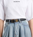Balenciaga BB leather belt