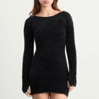 Peachy Den Women's The Chloe Knit Dress in Onyx