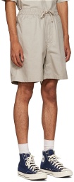 FRAME Gray Cotton Shorts
