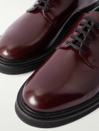 VINNY's - Officer Polished-Leather Derby Shoes - Burgundy