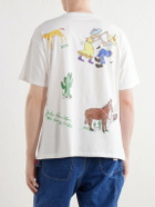 BODE - River City Printed Cotton-Jersey T-Shirt - Neutrals