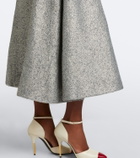 Safiyaa Ornette tweed midi dress